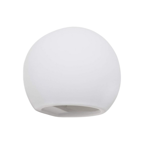 Applique Plafoniera Sfera in Gesso Verniciabile – Doppia Emissione Luminosa 25W con Portalampada G9