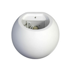 Applique Plafoniera Sfera in Gesso Verniciabile - Doppia - immagine 3