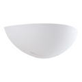 Applique Mezza Luna in Gesso Verniciabile – Doppia Emissione Luminosa 50W con Portalampada R7S