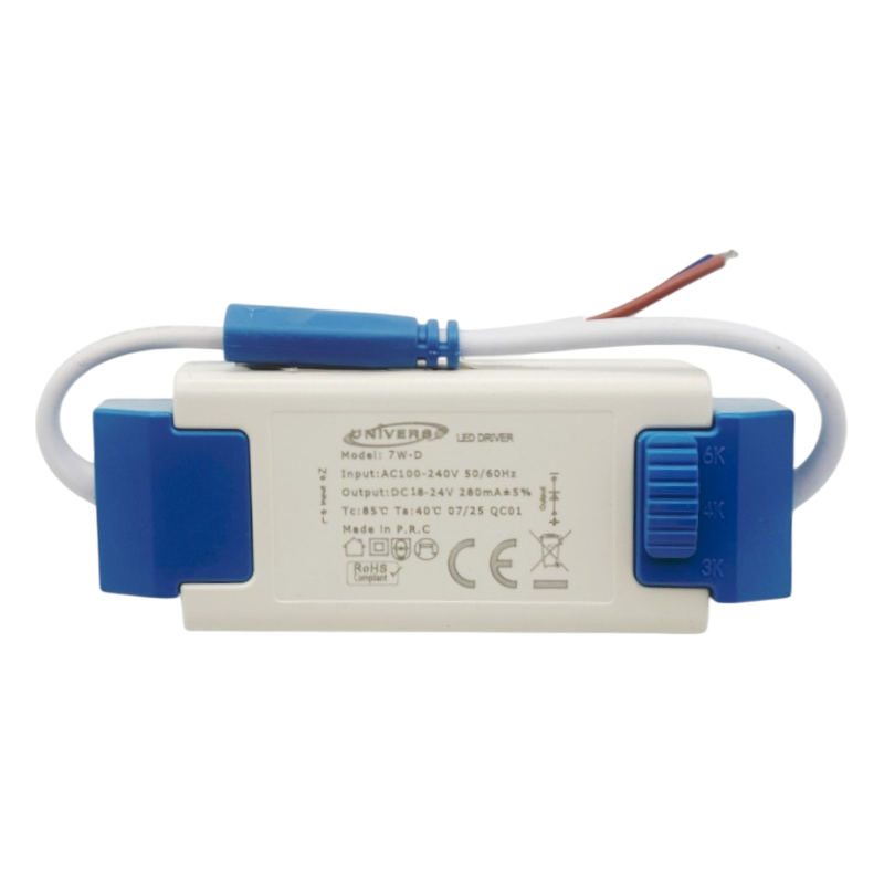 Faretto COB LED da Incasso Rotondo 5W – Colore Bianco, CCT Switch con Selezione Luce 3000K/4000K/6500K