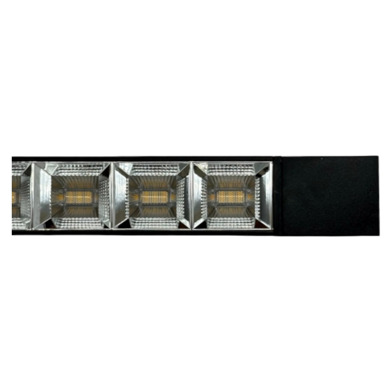 Track Light Faretto Lineare LED SMD Universo PST-47-N – 26W, 38°, per Binario Elettrificato Monofase, Colore Nero