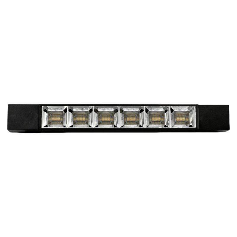 Track Light Faretto Lineare LED SMD Universo PST-27-N – 12W, 38°, per Binario Elettrificato Monofase, Colore Nero
