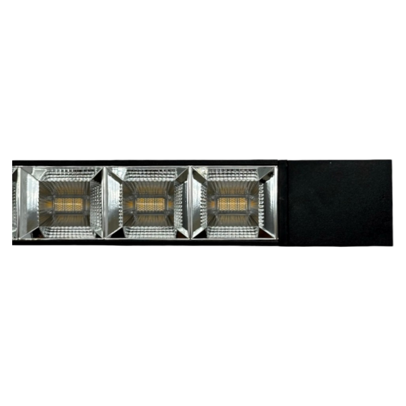 Track Light Faretto Lineare LED SMD Universo PST-27-N – 12W, 38°, per Binario Elettrificato Monofase, Colore Nero