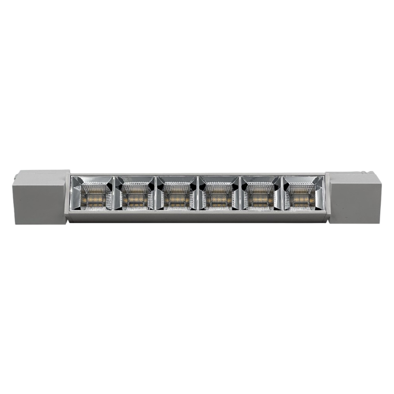 Track Light Faretto Lineare LED SMD Universo PST-27-B – 12W, 38°, per Binario Elettrificato Monofase, Colore Bianco