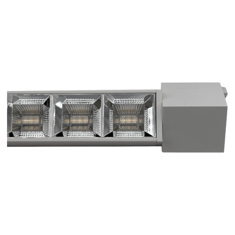 Track Light Faretto Lineare LED SMD Universo PST-27-B – 12W, 38°, per Binario Elettrificato Monofase, Colore Bianco