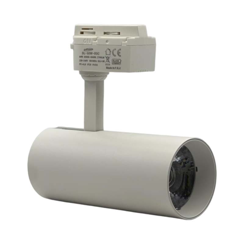 Faretto LED da Binario Monofase Universo SL-30W-B3C – 30W Track Light COB, 2700 Lumen, CCT 3in1