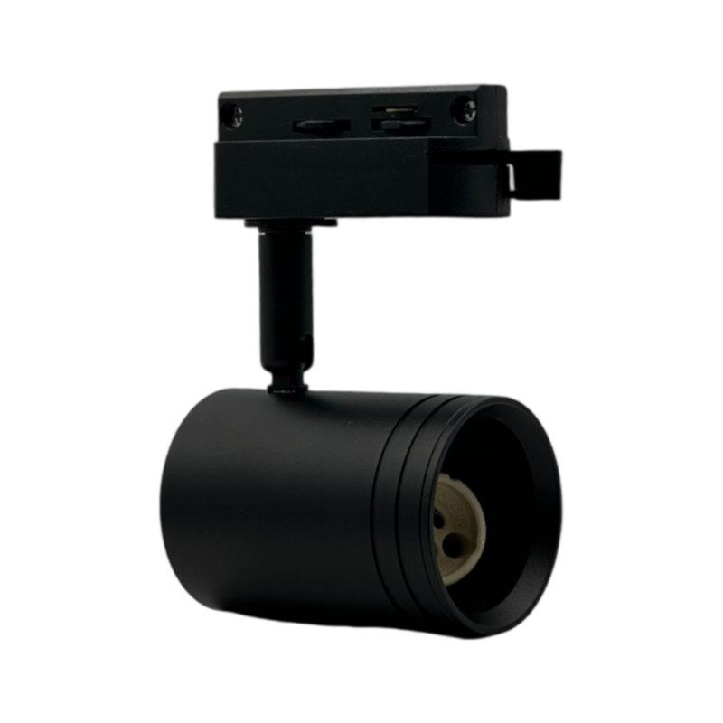 Track Light da Binario Monofase con Portalampada per Lampadine GU10 – Colore Nero