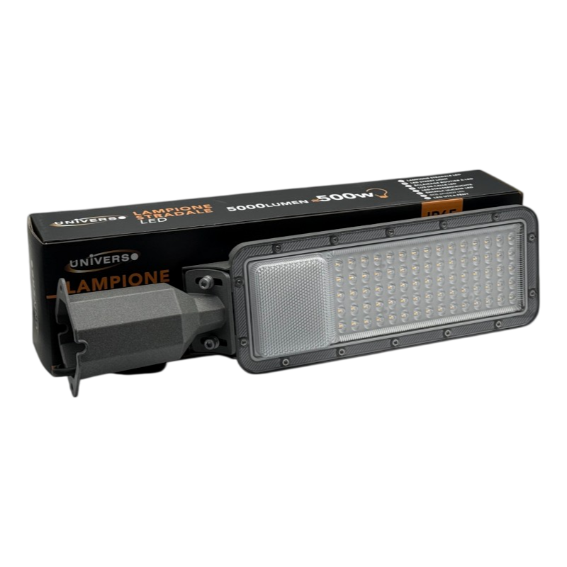 Proiettore Faro Armatura Stradale LED Universo RC-50N – 50W con Snodo Incorporato, IP65, Luce Bianca Naturale 4000K