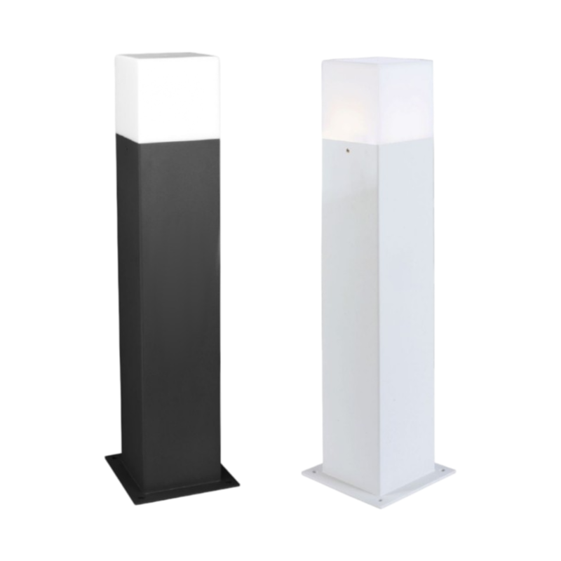 Portalampada Palo da Giardino Quadrato Universo B440 – Fissaggio a Terra per Lampadine E27, IP44