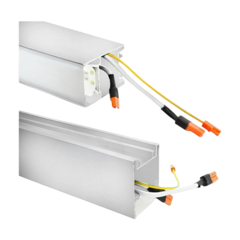 Lampadario LED Lineare Modulare a Sospensione e Soffitto – 40W, Colore Luce Selezionabile CCT (4000K/5000K/6500K)