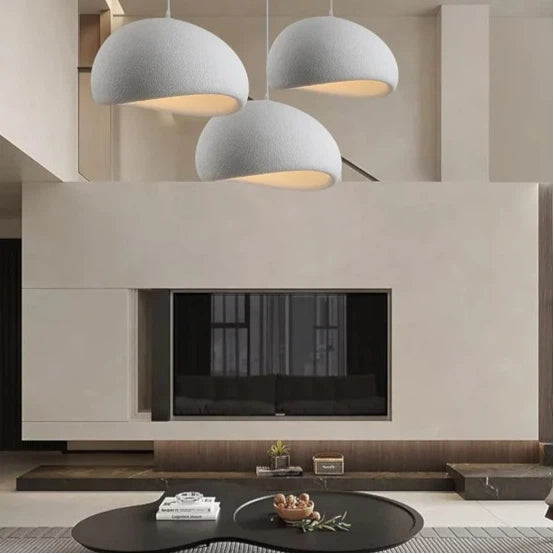 Lampadario a Sospensione Effetto Pietra Universo B16-B – Attacco E27, Diametri Disponibili 40 cm, 50 cm, 60 cm