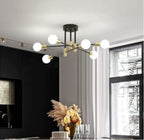 Plafoniera Lampadario da Soffitto Stile Moderno - Aste - immagine 2