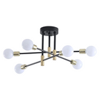 Plafoniera Lampadario da Soffitto Stile Moderno - Aste - immagine 4