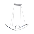 Lampadario LED a Sospensione Intrecciato Universo A07-A3C – 38W SMD, Colore Acciaio, CCT Selezionabile (3000K/4000K/6500K)