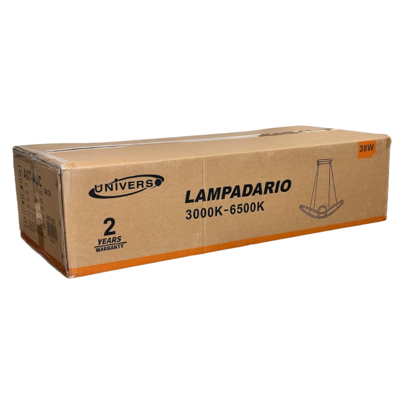 Lampadario LED a Sospensione Intrecciato Universo A07-A3C – 38W SMD, Colore Acciaio, CCT Selezionabile (3000K/4000K/6500K)
