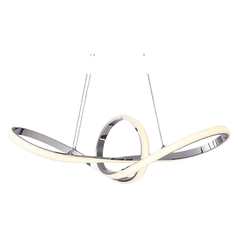 Lampadario LED a Sospensione Intrecciato Universo A07-A3C – 38W SMD, Colore Acciaio, CCT Selezionabile (3000K/4000K/6500K)