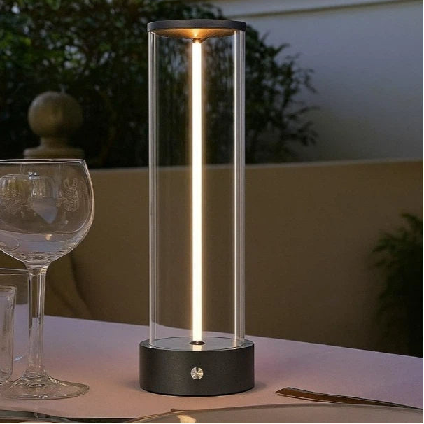 Lampada da Tavolo LED Ricaricabile Universo D39-G3C – 3W con Filo Luminoso Magnetico Touch, Luce Calda 2200K, Decorativa per Bar e Ristoranti