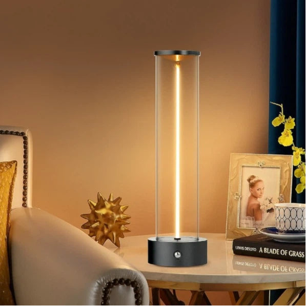 Lampada da Tavolo LED Ricaricabile Universo D39-G3C – 3W con Filo Luminoso Magnetico Touch, Luce Calda 2200K, Decorativa per Bar e Ristoranti