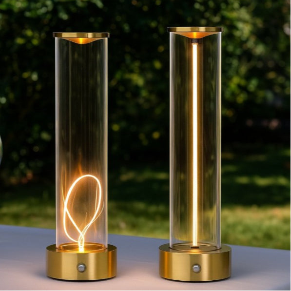 Lampada da Tavolo LED Ricaricabile Universo D39-O3C – 3W con Filo Luminoso Magnetico Touch, Luce Calda 2200K, Decorativa per Bar e Ristoranti
