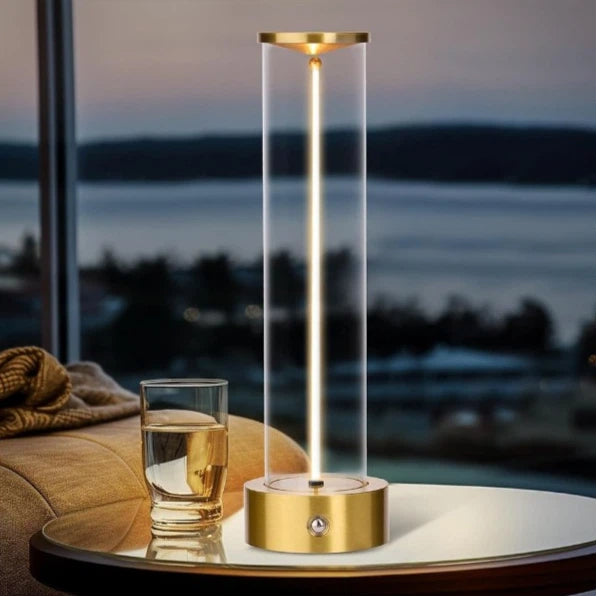 Lampada da Tavolo LED Ricaricabile Universo D39-O3C – 3W con Filo Luminoso Magnetico Touch, Luce Calda 2200K, Decorativa per Bar e Ristoranti
