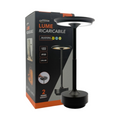 Lampada da Tavolo Portatile Universo D38-N3C – 3W con Ricarica USB, CCT Selezione Colore Luce (3000K/4000K/6500K)