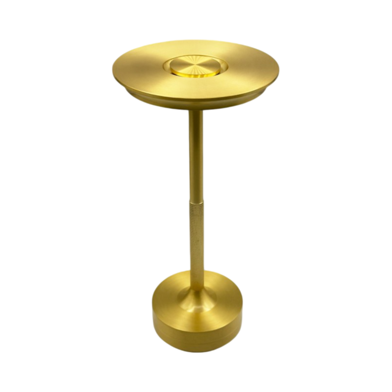 Lampada da Tavolo Portatile Universo D38-O3C – 3W con Ricarica USB, CCT Selezione Colore Luce (3000K/4500K/6000K), Finitura Oro