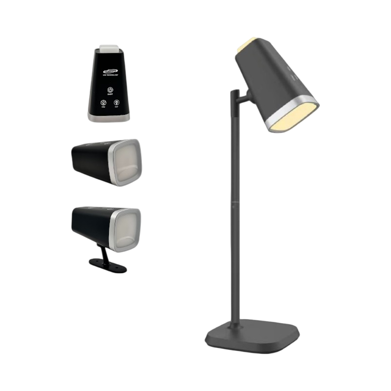 Lampada Multifunzione Ricaricabile da Tavolo BL-1008-N – 6W Dimmerabile, CCT 3in1 con Temperatura Luce Selezionabile