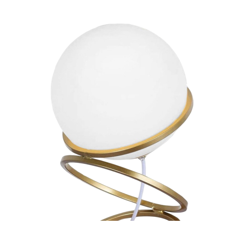 Lampada da Tavolo Minimalista in Bronzo con Sfera in Vetro – Attacco per Lampadina G9