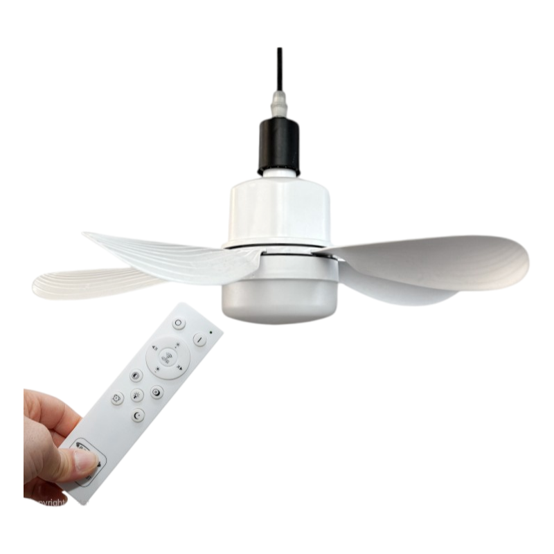 Lampadina LED E27 Universo MNL011 – 19W con Ventilatore Incorporato, CCT 3in1 Cambia Colore (3000K/4000K/6500K)