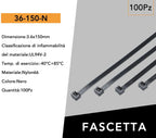 Confezione da 500 Pezzi - Fascette Serracavo - 36-150-N - immagine 4