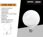 Lampadina LED Universo G125-20W - Attacco E27, Globo G125 - immagine 4