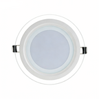 Pannello LED Slim Rotondo in Vetro 6W 500 Lumen - CCT