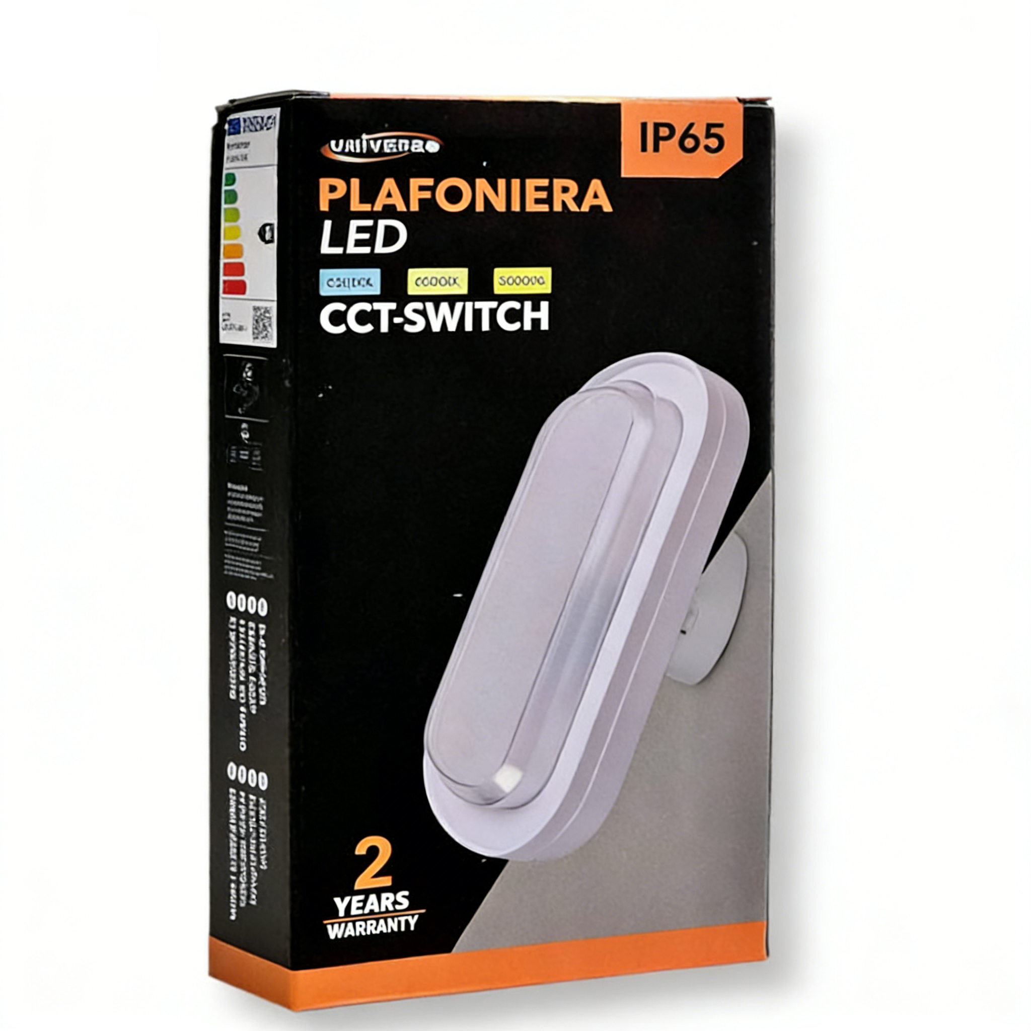 Plafoniera LED SMD Ovale Esterno UNIVERSO XG-907-B3C 23W IP65 | Switch CCT 3in1 3000K-4000K-6500K