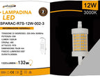Lampadina LED R7S Universo SPARAC-R7S-12W-002 - 12W Tubolare - immagine 5