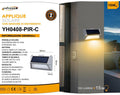 Applique LED Ricaricabile 3.6W con Pannello Solare – Doppio Sensore di Movimento e Crepuscolare, IP65 per Esterno