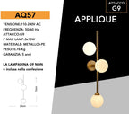 Lampada Applique a Muro Minimalista Universo AQ57 - 3 - immagine 7