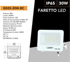 Proiettore SMD LED Slim UNIVERSO EK05-30W-B 30W - CCT - immagine 4