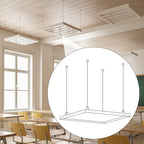 Kit Sospensione UNIVERSO per Pannelli LED 30x30 60x60 120x60 - immagine 5