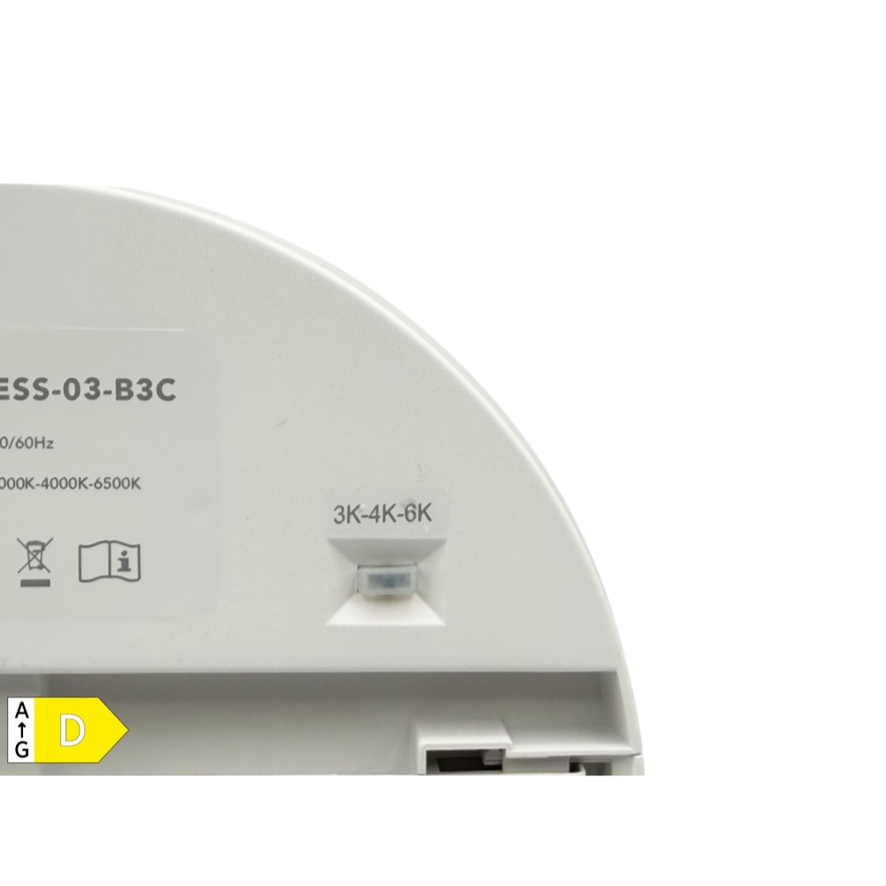 Plafoniera SMD LED Circolare con Sensore UNIVERSO SS-ESS-03B3C 20W | Switch CCT 3000K-4000K-6500K IP65