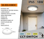 Plafoniera SMD LED Circolare con Sensore - SS-ESS-03B3C - immagine 8