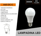 Kit da 5 Lampadine LED E27 - AC/DC 12V/24V, Bulb A60, 10W - immagine 3