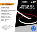 Striscia LED SMD Monocolore Subacquea UNIVERSO 3528-ES24V | 280 LED/m DC 24V IP68 10m