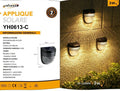Faretto Applique LED da Giardino 3W con Pannello Solare – Ricaricabile, IP65 per Esterno