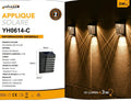 Faretto Applique LED da Giardino 3W con Pannello Solare – Ricaricabile, Esterno, IP65