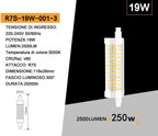 Lampadina LED R7S Universo R7S-19W-001 - 19W Tubolare 118mm - immagine 5
