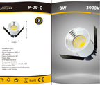 Faretto LED Rotondo da Incasso 3W - CCT Selezionabile - immagine 5