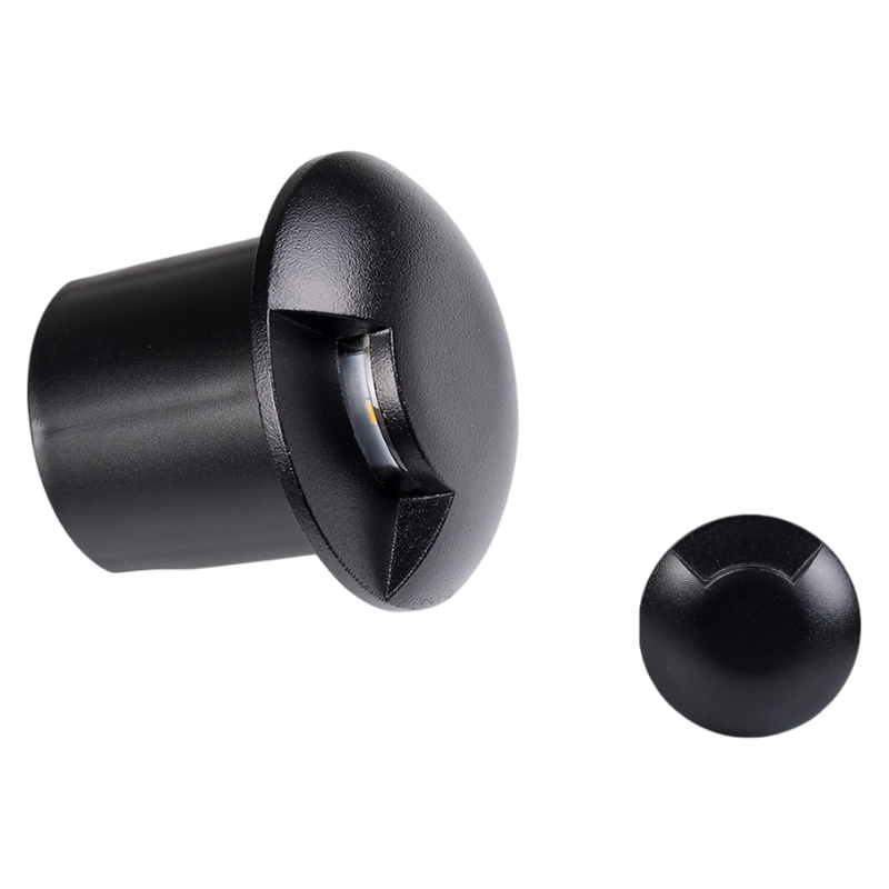 Universo Punto Luce LED SMD 1W Segnapasso da Interramento IP67 Singola Finestra Colore Nero - 3000K 4000K