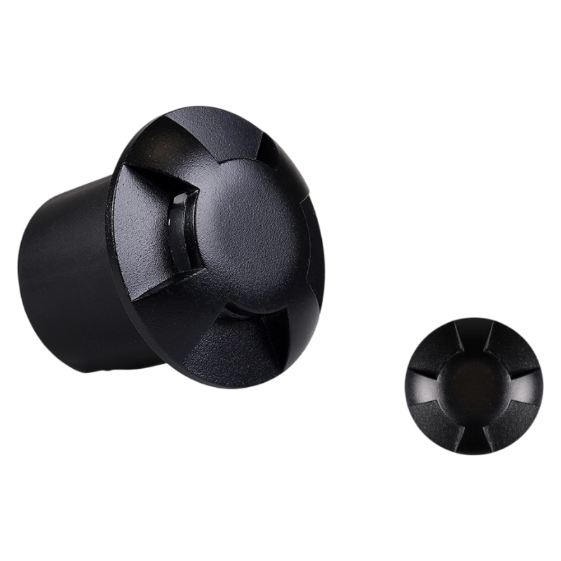 Universo Punto Luce LED SMD 1W Segnapasso da Interramento IP67 4 Finestre Colore Nero - 3000K 4000K