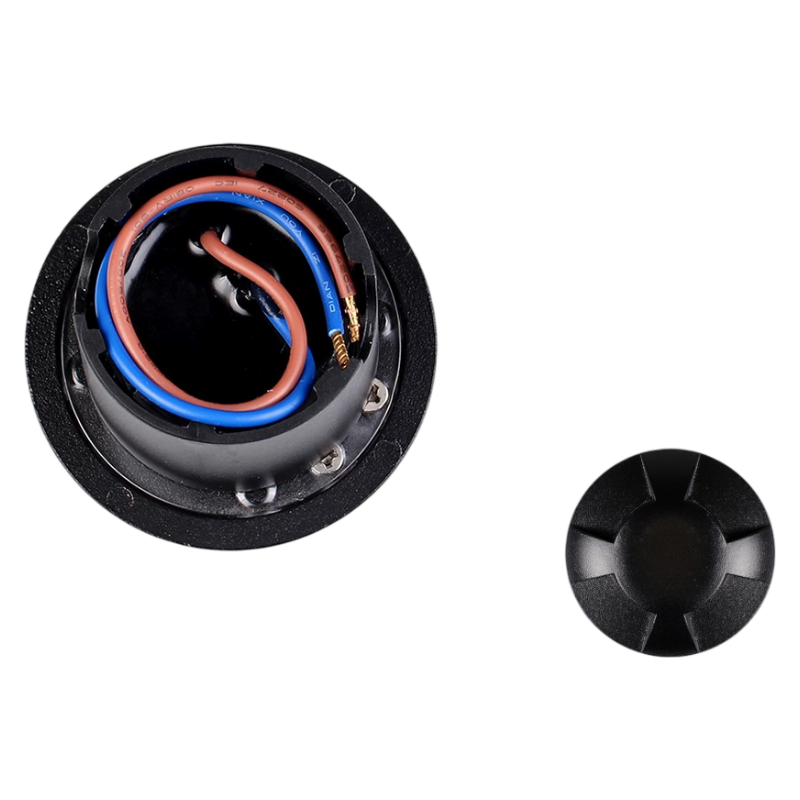 Universo Punto Luce LED SMD 1W Segnapasso da Interramento IP67 4 Finestre Colore Nero - 3000K 4000K