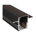 Binario Lineare da Incasso in Alluminio Nero Universo per Track Lights Magnetiche DC 48V – Lunghezza 2 Metri